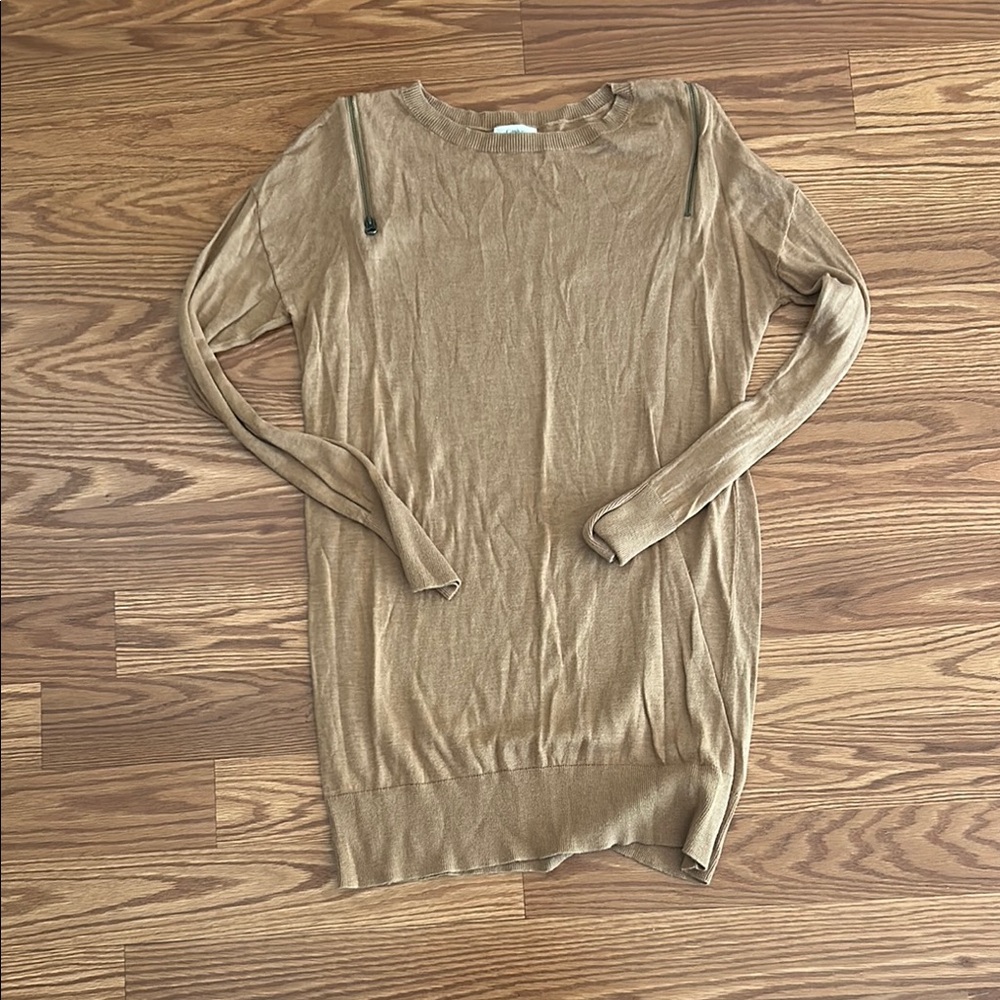 Caslon Light Brown Crew Neck Sweater